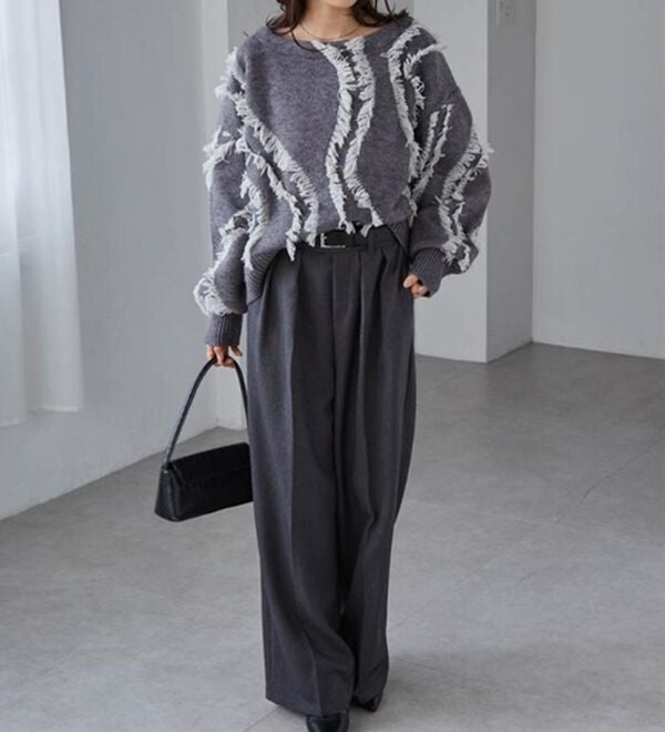 RANAN（ラナン）の「ニュアンスフリンジニット（ニット・セーター）」｜詳細画像