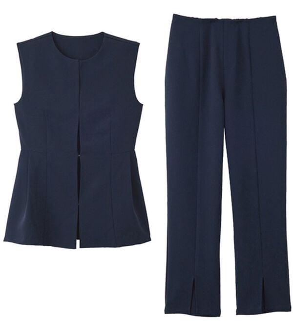 GeeRA（ジーラ）の「【入卒式/セレモニー】ペプラムベストセットアップスーツ（パンツスーツ）」｜詳細画像