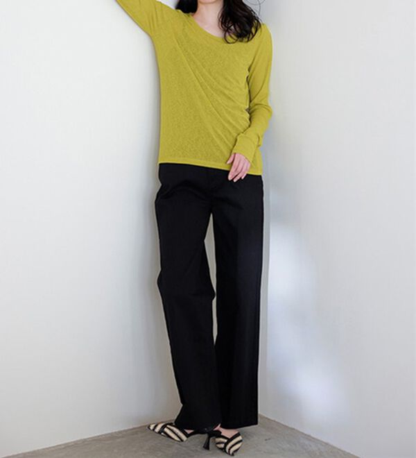 RANAN（ラナン）の「レディシルエットシアートップス（カットソー）」｜詳細画像