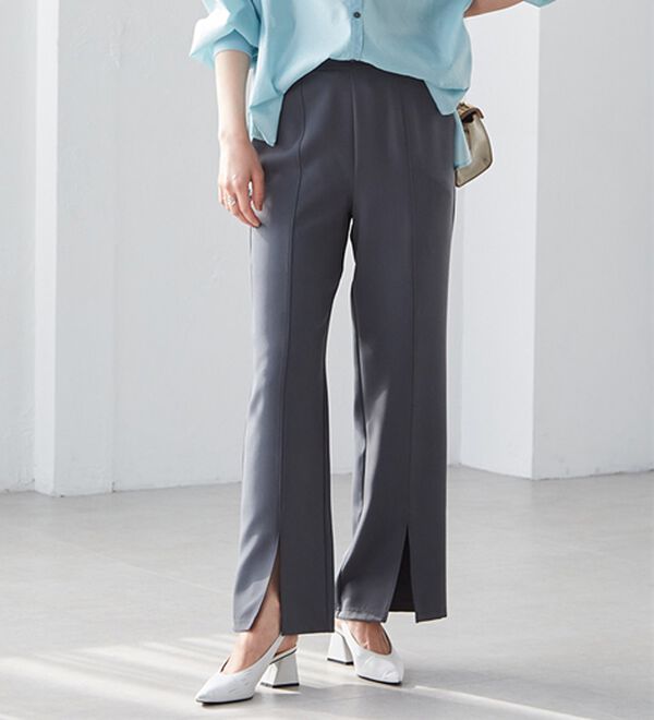 RANAN（ラナン）の「機能付センタースリットフレアーパンツ（フルレングスパンツ）」｜詳細画像