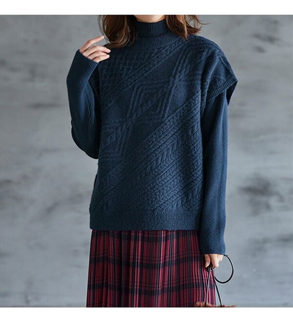 RANAN（ラナン）の「２点セット　レイヤードニット（ニット・セーター）」｜詳細画像