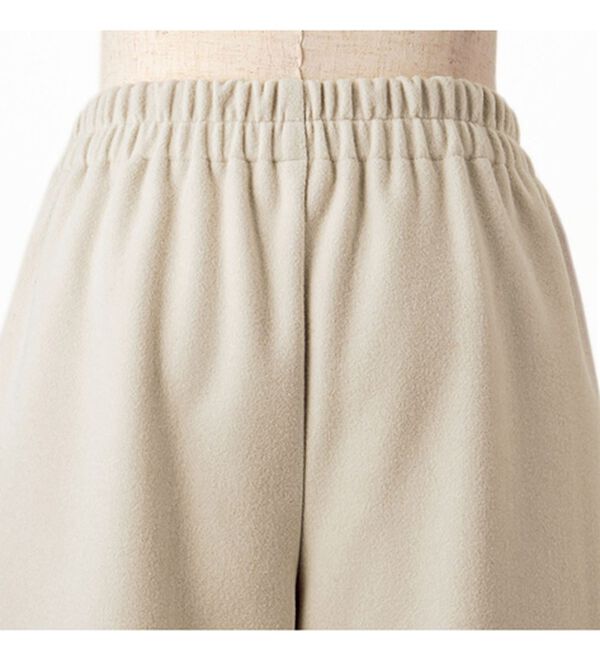 VINNO（ヴィノ）の「カットメルトンワイドストレートパンツ（フルレングスパンツ）」｜詳細画像