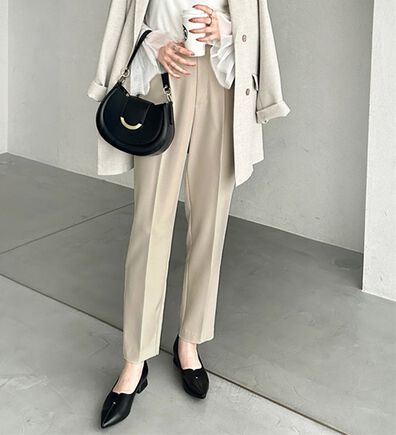 GeeRA（ジーラ）の「美脚きれい魅せ！テーパードパンツ（フルレングスパンツ）」