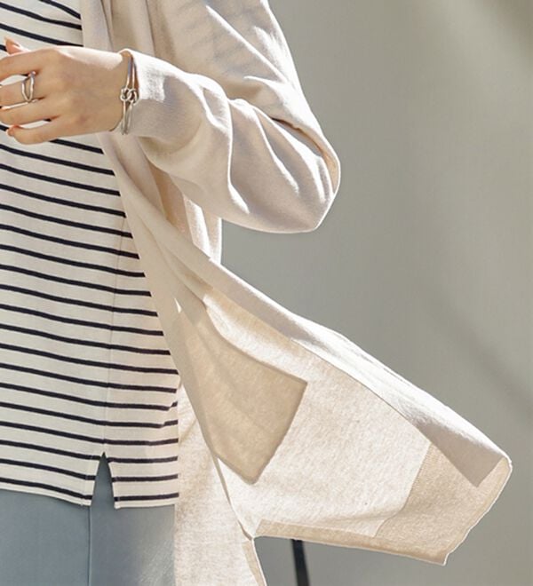 BELLUNA（ベルーナ）の「ヒンヤリ冷感！洗えるロング丈カーディガン（ニットカーディガン）」｜詳細画像