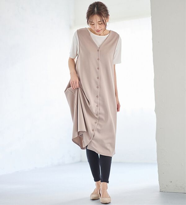 LAVIENNE（ラヴィエンヌ）の「選べる丈がうれしい綿１００％スパッツ（肌着・インナーウェア）」｜詳細画像