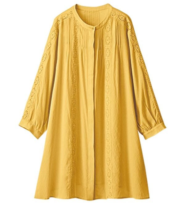 BELLUNA（ベルーナ）の「シアー素材マーガレットレース使いチュニック（チュニック）」｜詳細画像