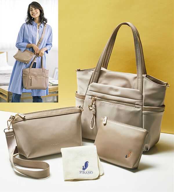 ルフラン（ルフラン）の「【４点セット】＜ＦＩＲＡＮＯ＞１２ポケットデザインバッグ（トートバッグ）」｜詳細画像