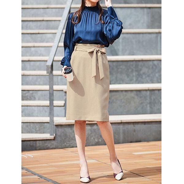 RANAN（ラナン）の「洗える！７分袖女っぷりセットアップ（スカートスーツ）」｜詳細画像