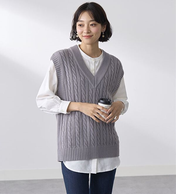 BELLUNA（ベルーナ）の「ニットベストアンサンブル（ベスト）」｜詳細画像
