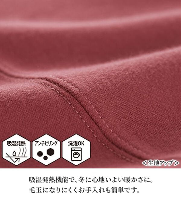 BELLUNA（ベルーナ）の「【快適Ｌａｂ．】ふんわりピーチ起毛切替チュニック（チュニック）」｜詳細画像