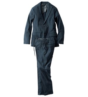 「デニムライクストレッチセットアップ（メンズジャケット）」｜インディゴ