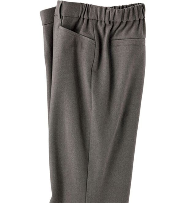 BELLUNA（ベルーナ）の「ソフトタッチ上品美ピンタックパンツ（フルレングスパンツ）」｜モカ系