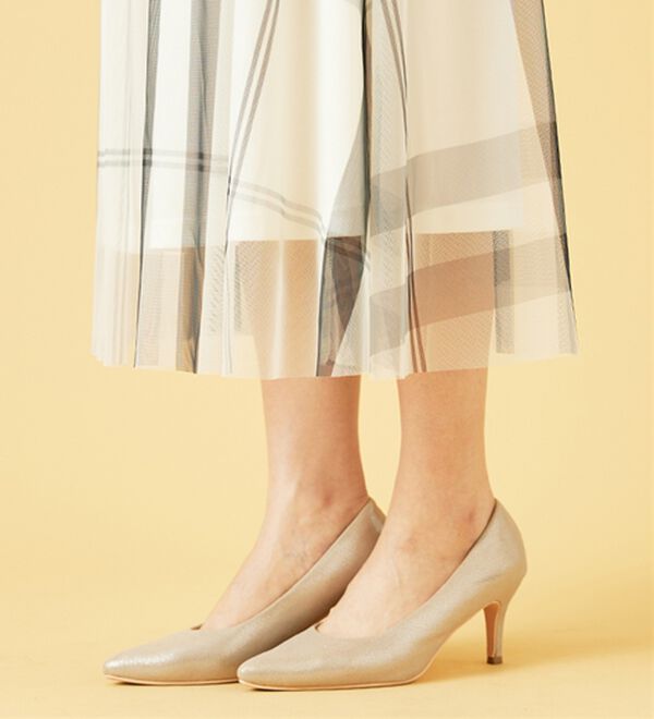 BELLUNA（ベルーナ）の「チュール素材上品プリントフレアースカート（ロングスカート）」｜詳細画像