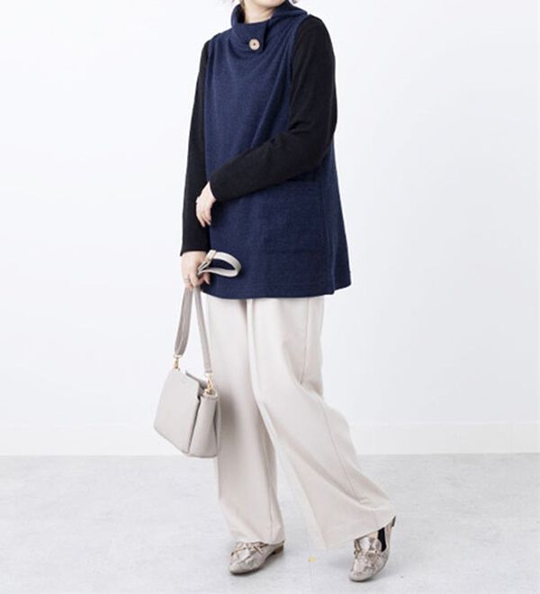 BELLUNA（ベルーナ）の「裏起毛素材ポケットデザインアンサンブル（アンサンブル）」｜詳細画像