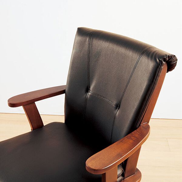 「天然木ボリューム回転チェア（椅子・チェア・スツール）」｜詳細画像