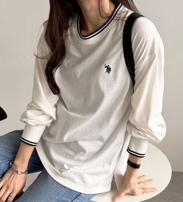 GeeRA（ジーラ）の「【Ｕ．Ｓ．　ＰＯＬＯ　ＡＳＳＮ．】配色ラインロンＴ（カットソー）」｜詳細画像