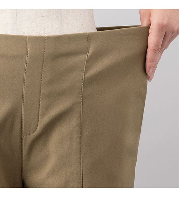 VINNO（ヴィノ）の「ストレッチ素材・裾フレアーパンツ（フルレングスパンツ）」｜詳細画像