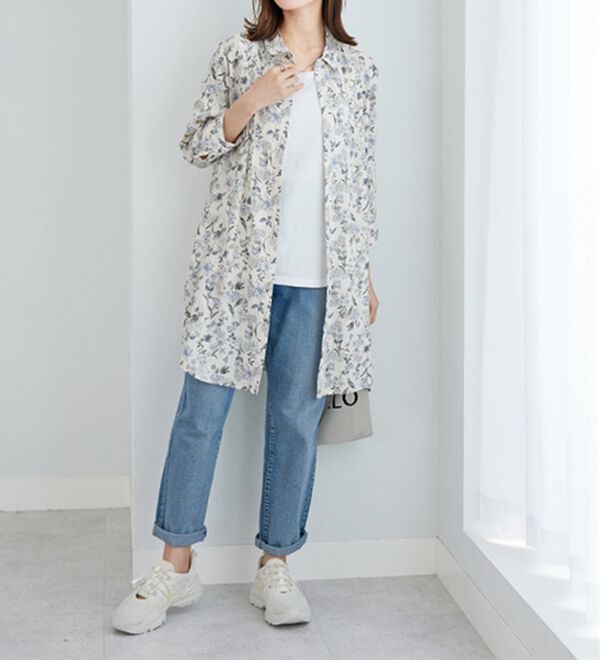 BELLUNA（ベルーナ）の「レーヨン素材ピンタック使いワンピース（その他ワンピース）」｜詳細画像