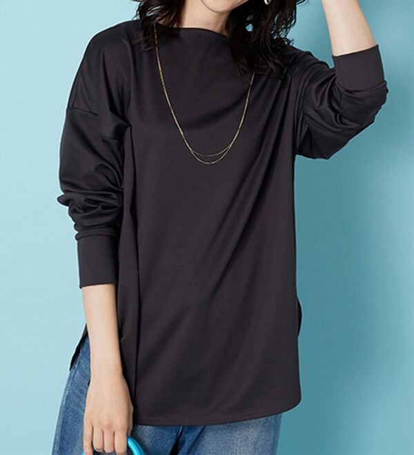 BELLUNA（ベルーナ）の「もちっとなめらか！大人顔サマ見えプルオーバー（カットソー）」｜詳細画像