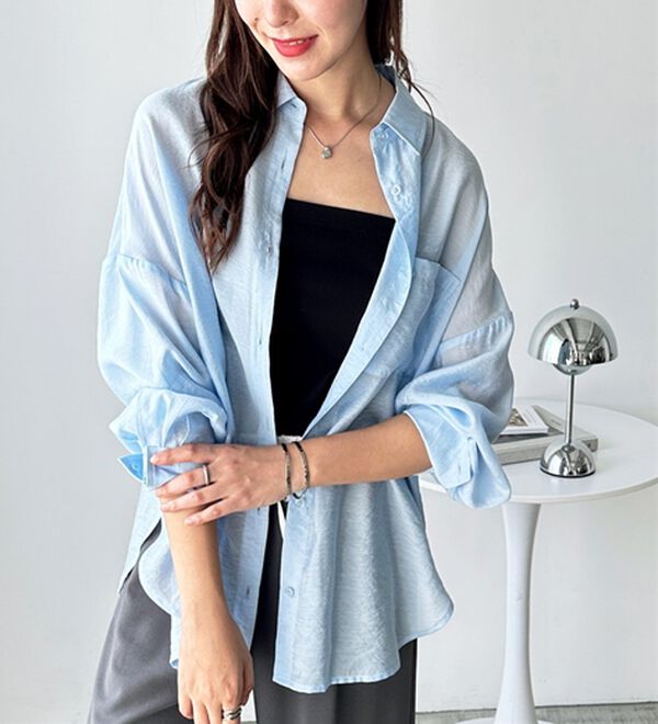 GeeRA（ジーラ）の「アソート柄オーバーサイズシャツ（シャツ）」｜詳細画像