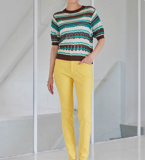 RANAN（ラナン）の「マルチボーダーサマーニット（ニット・セーター）」｜詳細画像