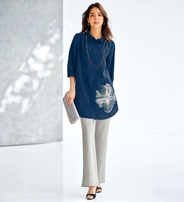 BELLUNA（ベルーナ）の「ヒンヤリ冷感！ハイテンション美脚パンツ（フルレングスパンツ）」｜詳細画像