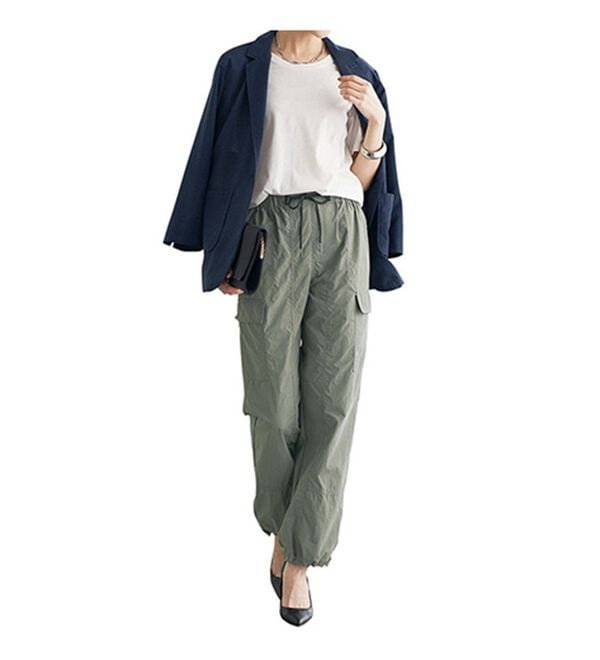 BELLUNA（ベルーナ）の「綿ナイロン素材カーゴパンツ（その他パンツ）」｜詳細画像