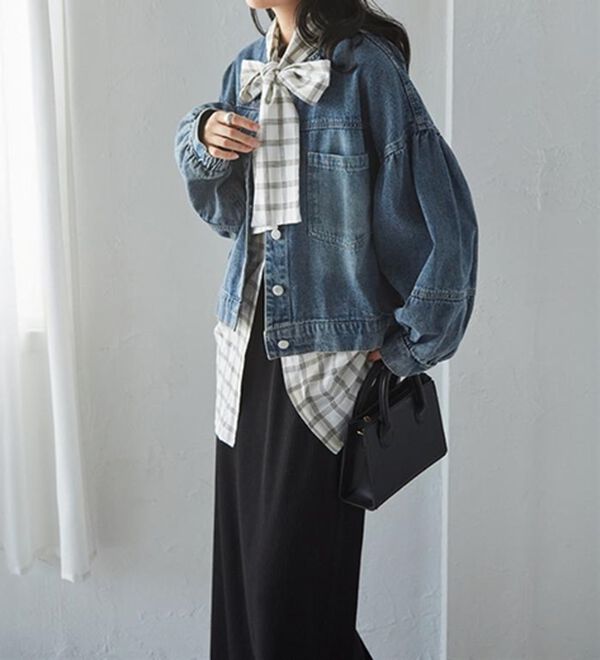 RANAN（ラナン）の「２ｗａｙボウタイチェックシャツ（シャツ）」｜詳細画像