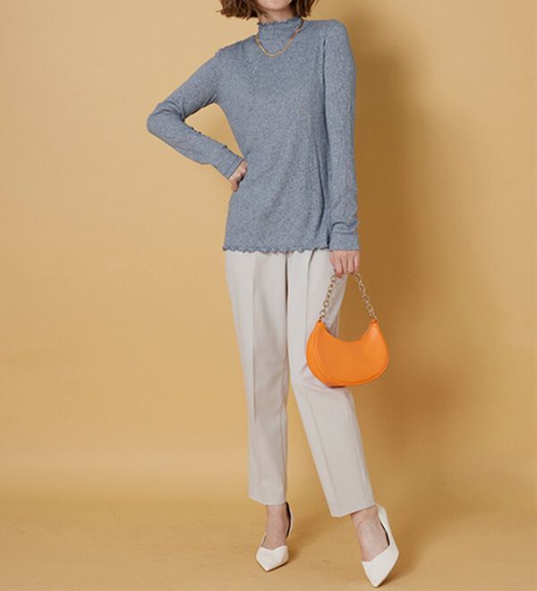 BELLUNA（ベルーナ）の「ラメ入りメローデザインプルオーバー（カットソー）」｜詳細画像