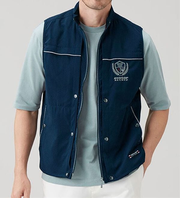 「＜ダンロップ・リファインド＞５０代からの手ぶらでお出かけベスト（メンズベスト）」｜詳細画像