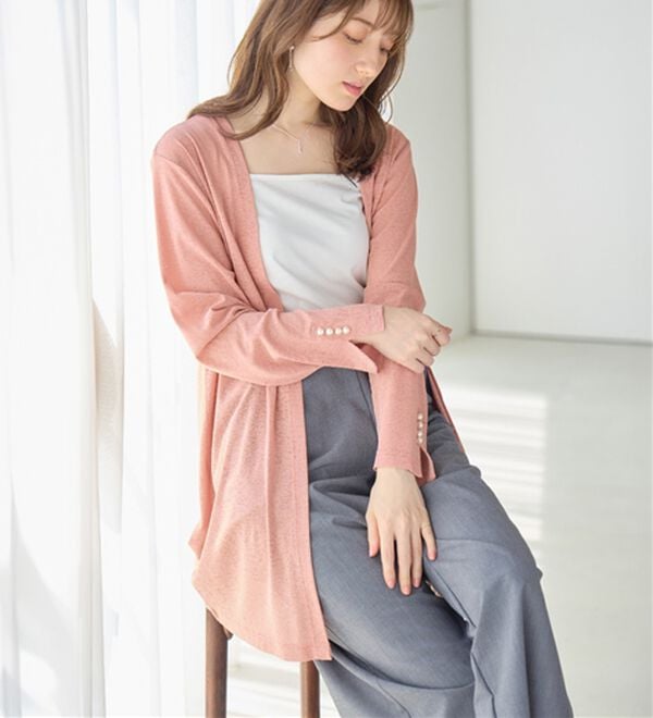 alotta（アロッタ）の「さらっと軽い！シアートッパーカーディガン（その他カーディガン）」｜詳細画像