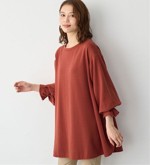 Viola e Viola（ヴィオラ エ ヴィオラ）の「裏ファー袖タックチュニック（チュニック）」｜詳細画像