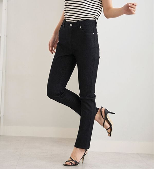 BELLUNA（ベルーナ）の「ヒンヤリ冷感！ライトオンスジーンズ（フルレングスパンツ）」｜詳細画像