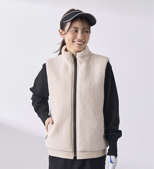 BELLUNA（ベルーナ）の「はっ水リバーシブルボアベスト（ベスト）」｜詳細画像