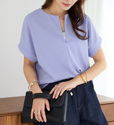 alotta（アロッタ）の「ジップ使いドルマンブラウス（ブラウス）」