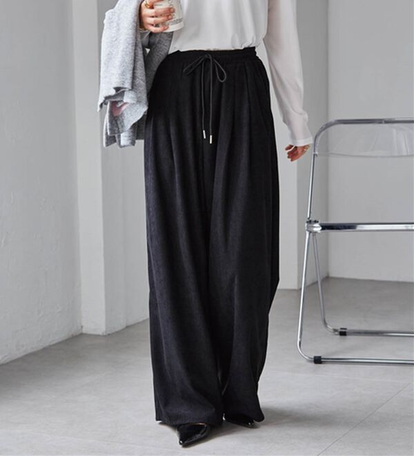 RANAN（ラナン）の「リブタックワイドイージーパンツ（その他パンツ）」｜詳細画像