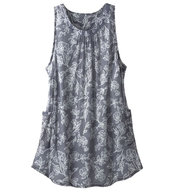 LAVIENNE（ラヴィエンヌ）の「上品ドレープチュニック（チュニック）」｜モノトーン花柄