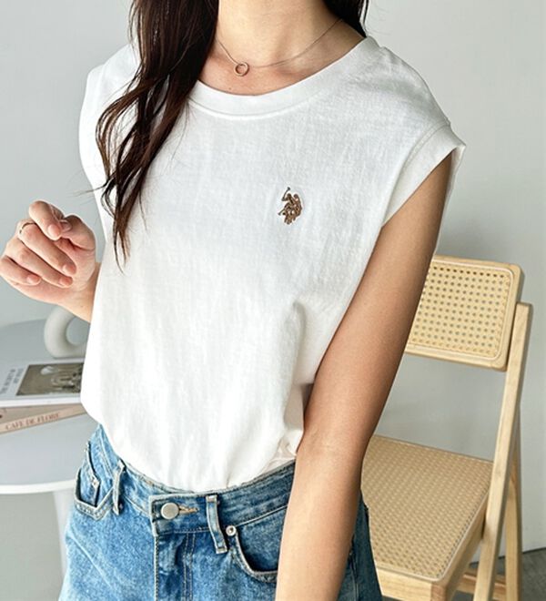 GeeRA（ジーラ）の「【Ｕ．Ｓ．　ＰＯＬＯ　ＡＳＳＮ．】ノースリＴシャツ（タンクトップ・キャミソール）」｜詳細画像