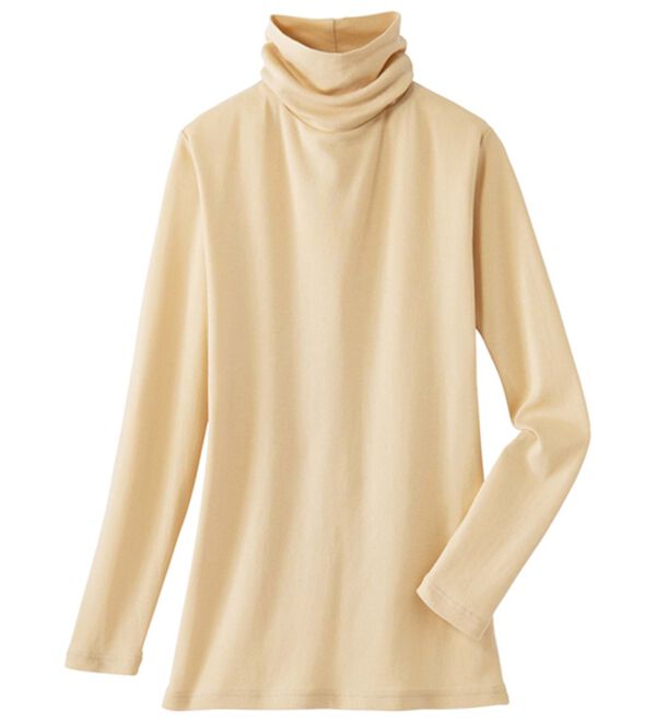 LAVIENNE（ラヴィエンヌ）の「綿１００％のび～るタートルネック（肌着・インナーウェア）」｜詳細画像