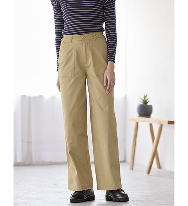 BELLUNA（ベルーナ）の「大人のきれいめベイカーチノパンツ（フルレングスパンツ）」｜詳細画像