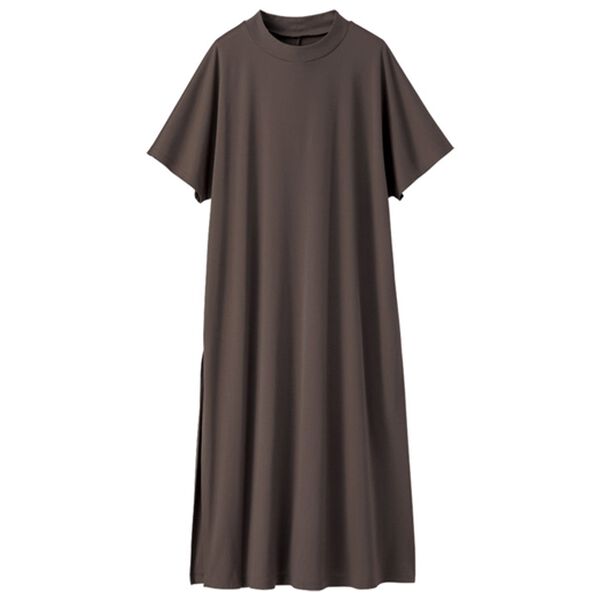 BELLUNA（ベルーナ）の「【UNDOVE】＜日本製＞クールコットン１００％スリットワンピース（カットソーワンピース）」｜詳細画像