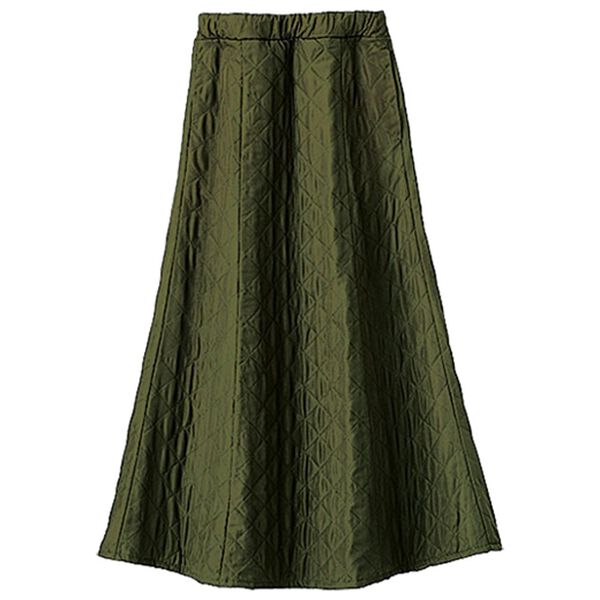 BELLUNA（ベルーナ）の「＜着るホカロン＞中わたキルトフレアースカート（ロングスカート）」｜詳細画像