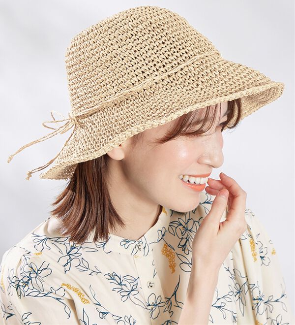 Viola e Viola（ヴィオラ エ ヴィオラ）の「シンプル細編みペーパーハット（帽子）」｜詳細画像