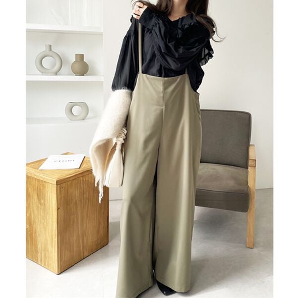 GeeRA（ジーラ）の「サロペットワイドパンツ（オールインワン）」｜詳細画像