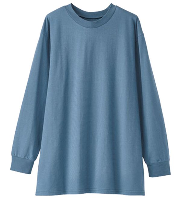 BELLUNA（ベルーナ）の「強撚綿１００％長袖プルオーバー（カットソー）」｜詳細画像