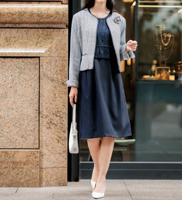 GeeRA（ジーラ）の「【入卒式/セレモニー】ツイード着回し５点セットスーツ　２ジャケット＆パンツ＆ワンピ（その他スーツ）」｜詳細画像