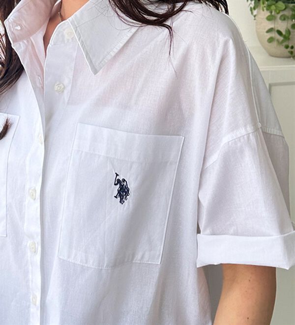 GeeRA（ジーラ）の「【ＵＳ．ＰＯＬＯ．ＡＳＳＮ】オーバーサイズ半袖シャツ（シャツ）」｜詳細画像