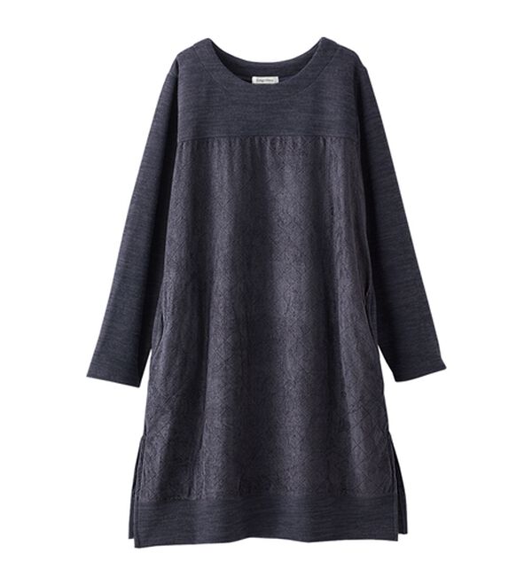 BELLUNA（ベルーナ）の「【Ｌａｇｒｉｌｕａ】異素材切替キルトステッチ風チュニック（チュニック）」｜詳細画像