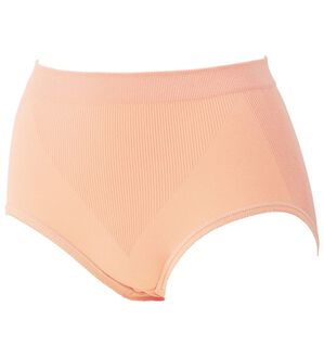 LAVIENNE（ラヴィエンヌ）の「綿混のびのびフィットミラクるショーツ（ショーツ）」｜オレンジ