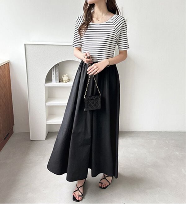 GeeRA（ジーラ）の「前後２ＷＡＹドッキングワンピース（カットソーワンピース）」｜詳細画像